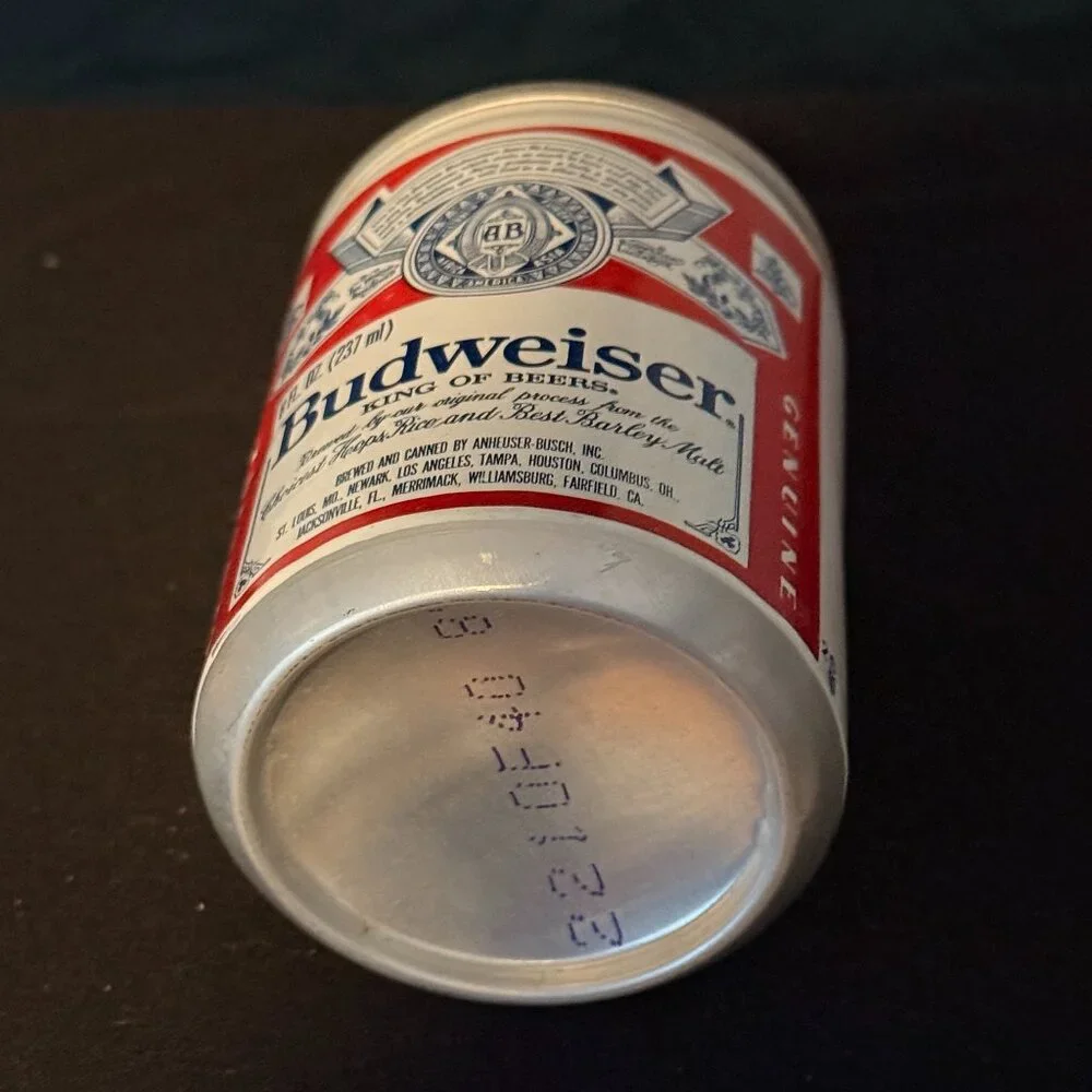 Budweiser Vintage beer can - 8oz